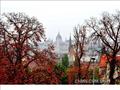 蒙蒙细雨中看国会大厦 古建筑群（匈牙利布达佩斯）